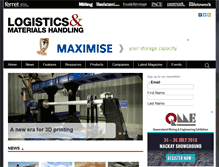 Tablet Screenshot of logisticsmagazine.com.au